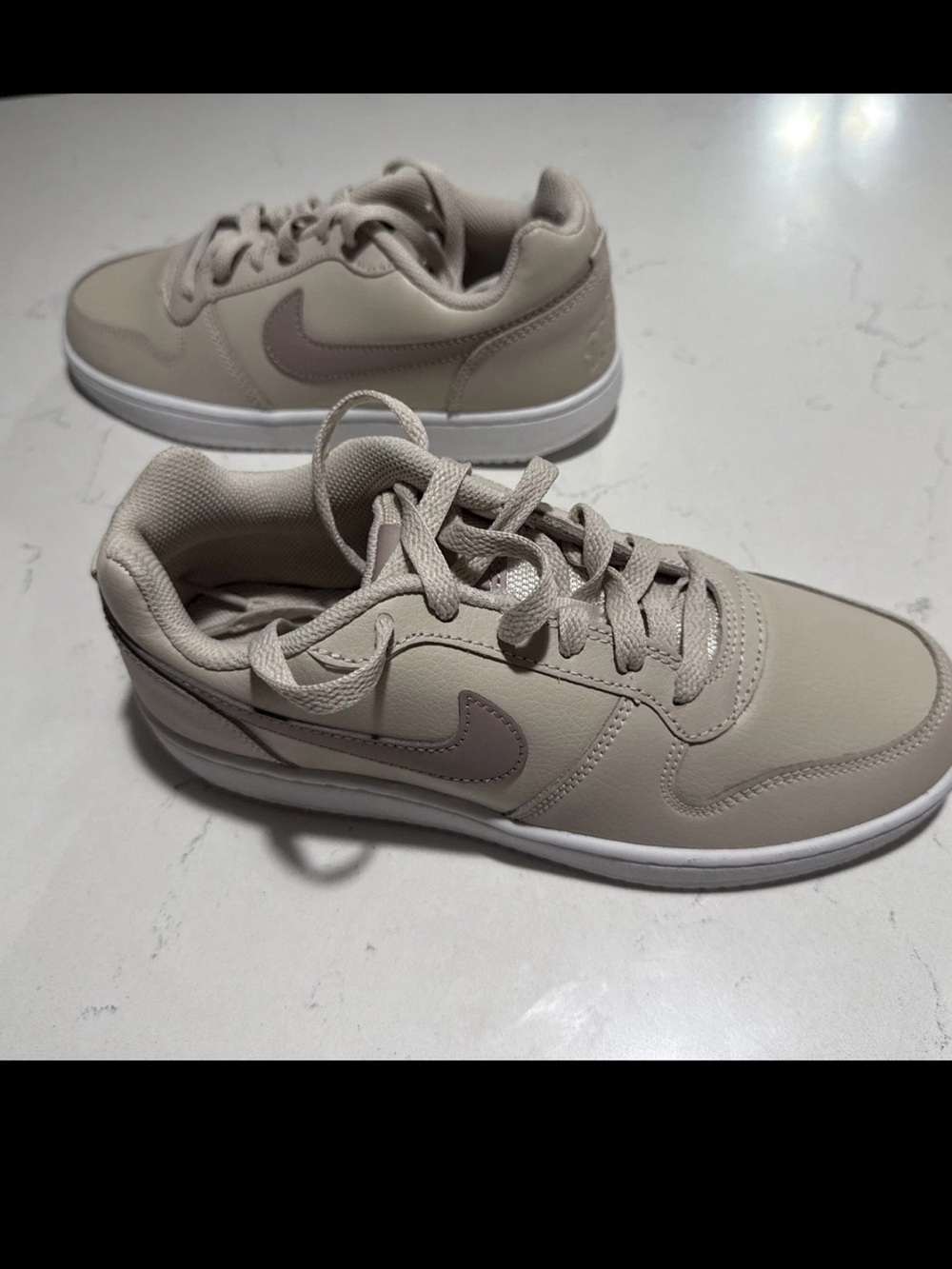 Nike Ebernon Low Desert Sand Diffused Taupe Sneakers Sz W7 / Men 5.5